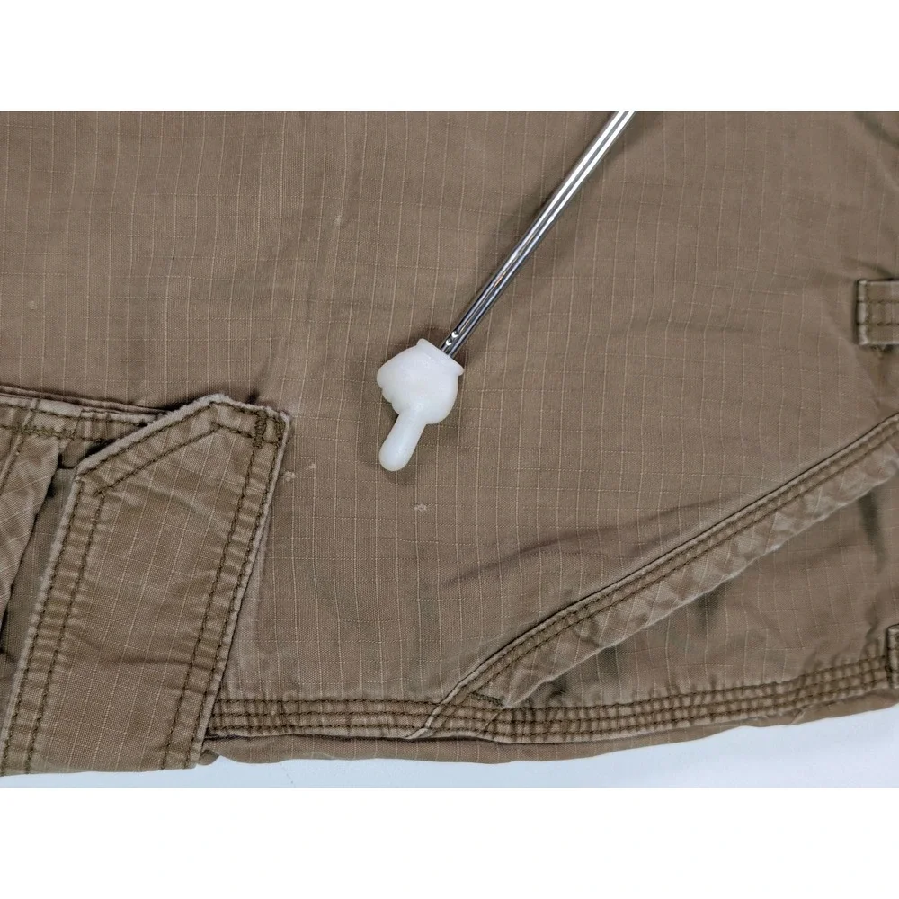 Carhartt Force Relaxed Fit Cargo Shorts Mens 34 Brown Ripstop Work Utility 9.5in
